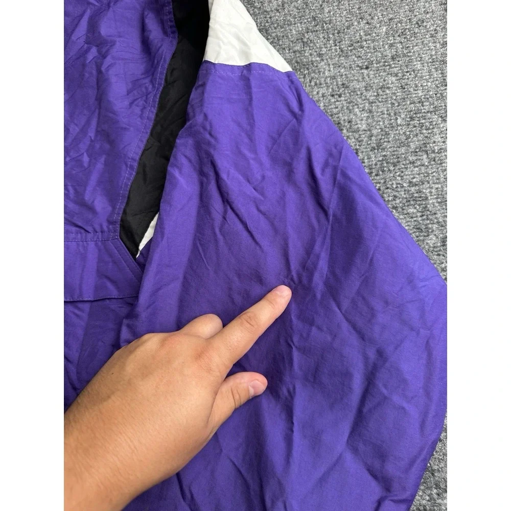 Mens Reebok Sacramento Kings Full Zip Windbreaker Jacket Purple, Size 2XL